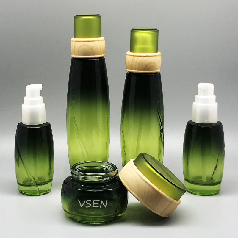 绿色化妆品新款瓶子 威盛新款2020玻璃瓶定制10(图1)