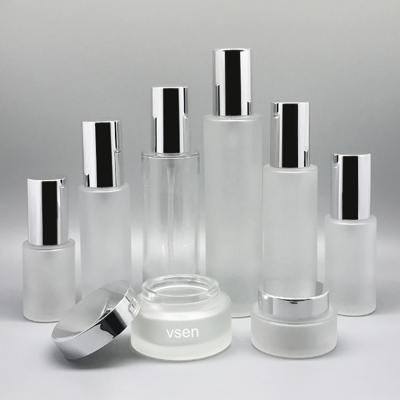 甲壳虫 化妆品套装瓶木纹化妆品包装瓶 通用亮银(图4)