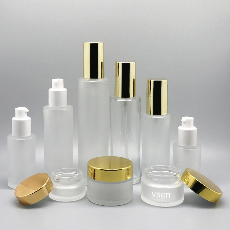 甲壳虫 化妆品套装瓶木纹化妆品包装瓶 通用亮银(图9)