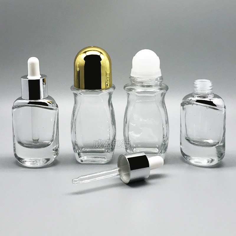 走珠瓶子威盛化妆品玻璃瓶现货(图2)