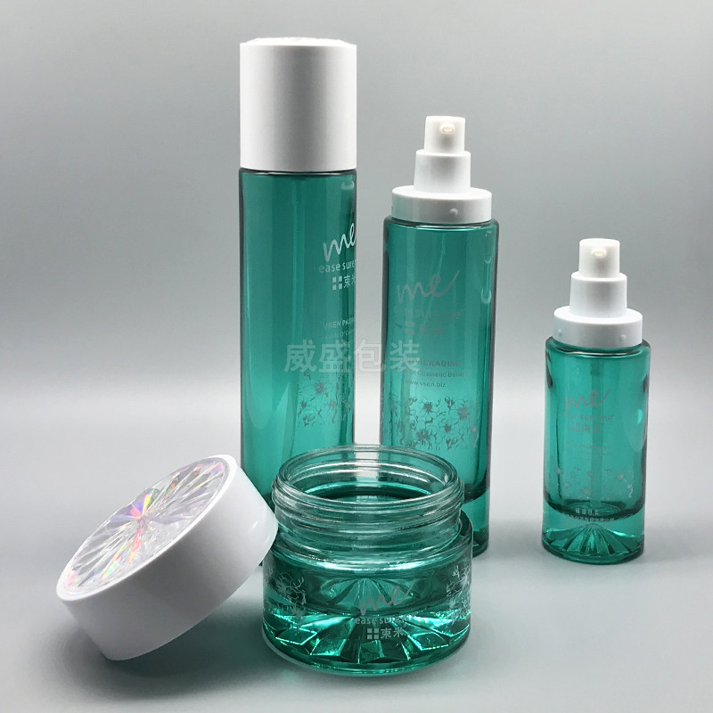 新款化妆品面膜瓶子 绿色 面霜瓶子(图4)