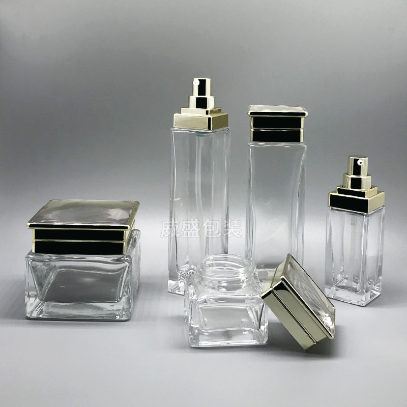 四方玻璃瓶乳液压嘴瓶(图4)